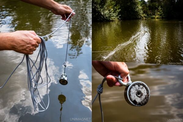 Magnet fishing